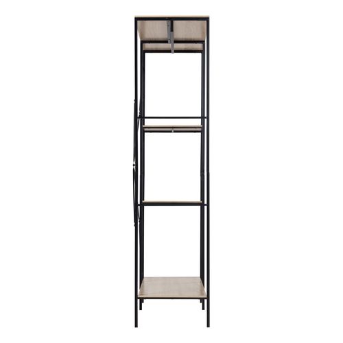 Penderie TRENDY 2 Noir et naturel