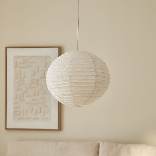 Suspension Ø 30 cm PAPER 5 Blanche vue d'ambiance 1