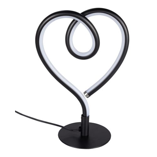 Lampe cur LED H. 23,5 cm VALENTINE Noire vue de face