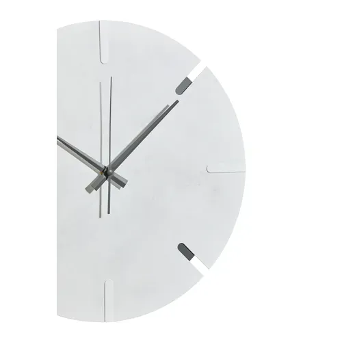 Horloge effet marbre Ø 35 cm URIAH Blanc vue détaillée