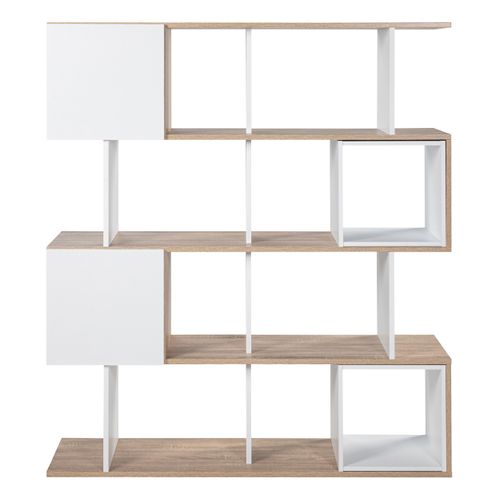 Bibliothèque JULIETTE 3 imiitation chêne sonoma blanc