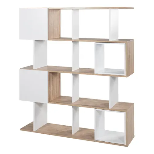 Bibliothèque JULIETTE 3 imiitation chêne sonoma blanc