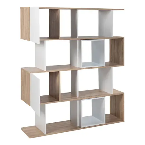 Bibliothèque JULIETTE 3 imiitation chêne sonoma blanc