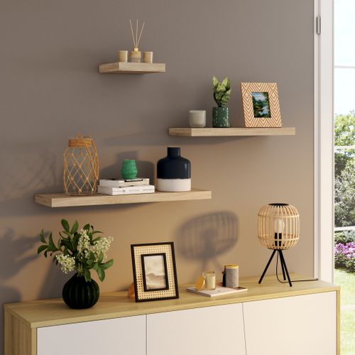 Etagère 80 cm MELIE Imitation chêne