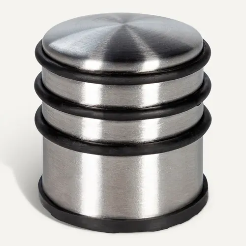 Stop porte metal - Inox vue 3/4