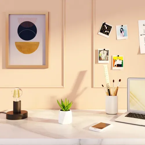 Lampe à poser H. 9,5 cm LUKA Noire