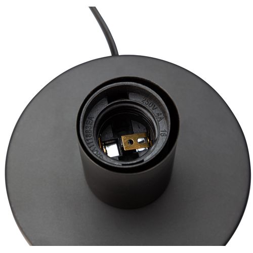 Lampe à poser H. 9,5 cm LUKA Noire vue détaillée