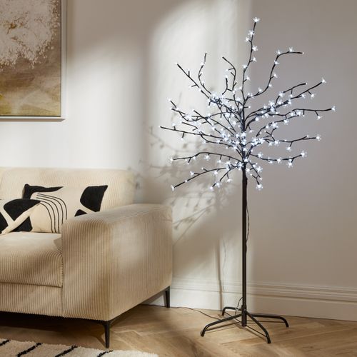 Arbre cerisier LED H. 150 cm ULIZ Noir vue d'ambiance 1