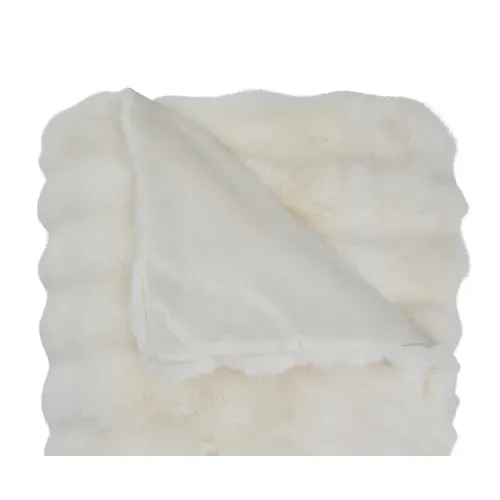 Plaid 130x170 cm SWEET Blanc vue détaillée