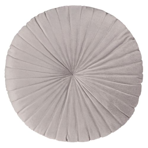 Coussin ø 40 cm TEDDY Gris vue de face