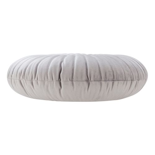 Coussin ø 40 cm TEDDY Gris vue de profil