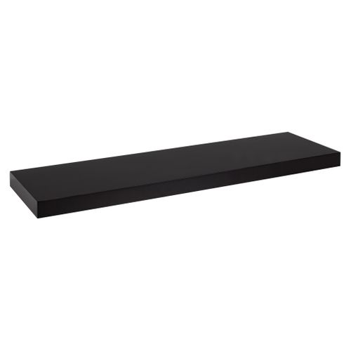 Etagère murale L. 80 cm MELIE Noire vue 3/4