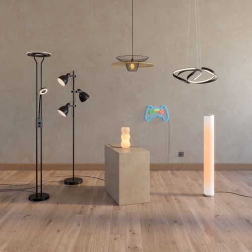 Lampadaire LED H. 180 cm LISA Noir