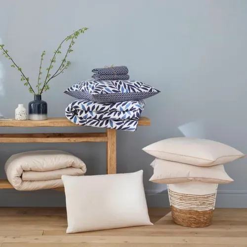 Housse de couette 240x220 cm DREAMEA PERCALE BEIGE