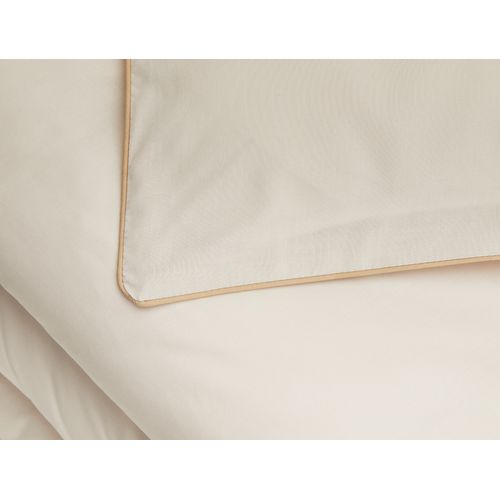 Housse de couette 260x240 cm DREAMEA PERCALE BEIGE vue détaillée
