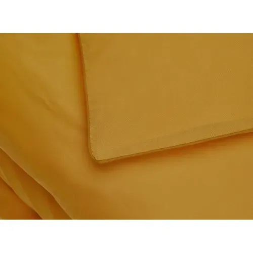 Housse de couette 260x240 cm DREAMEA PERCALE OCRE vue détaillée
