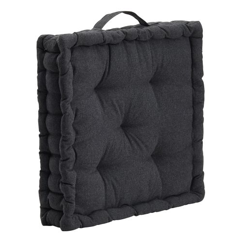 Coussin de sol 40x40 cm ZENITH Noir