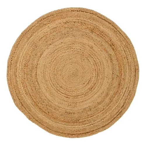 Tapis Ø 120 cm HANOI Naturel vue de face