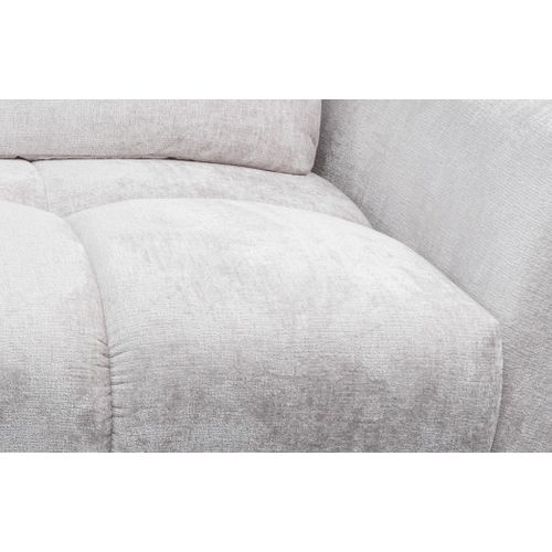 Canapé d'angle gauche GIOVANNI tissu gris clair