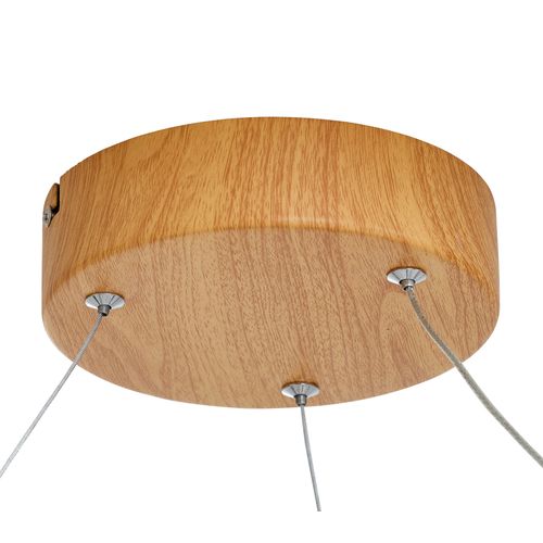 Suspension Led D. 59 cm CIRCLE LOOPING Noire