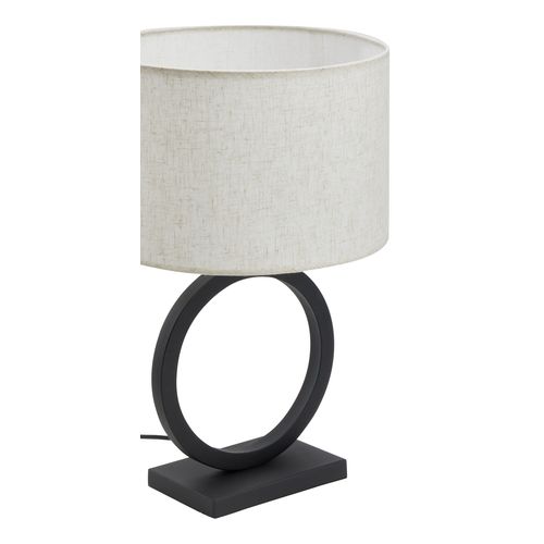 Lampe à poser H. 49 cm MIA Noire et beige vue détaillée