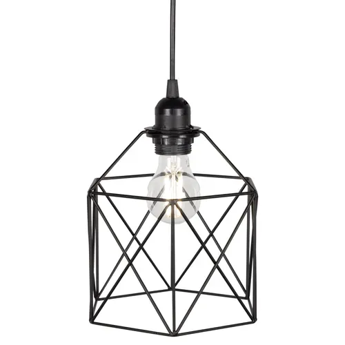 Suspension D. 20 cm SQUARE 2 Noire vue détaillée