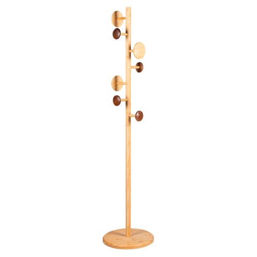 Porte-manteaux H. 178 cm NAYU Café / Naturel vue 3/4