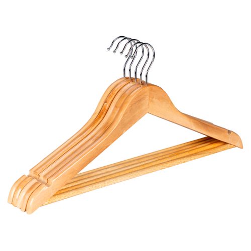 Lot 5 cintres WOOD Naturel