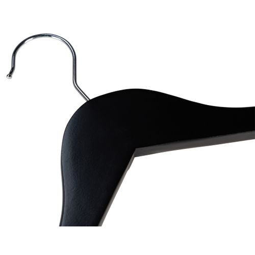 Lot 5 cintres WOOD Noir vue détaillée