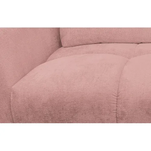 Canapé d'angle droit GIOVANNI tissu rose