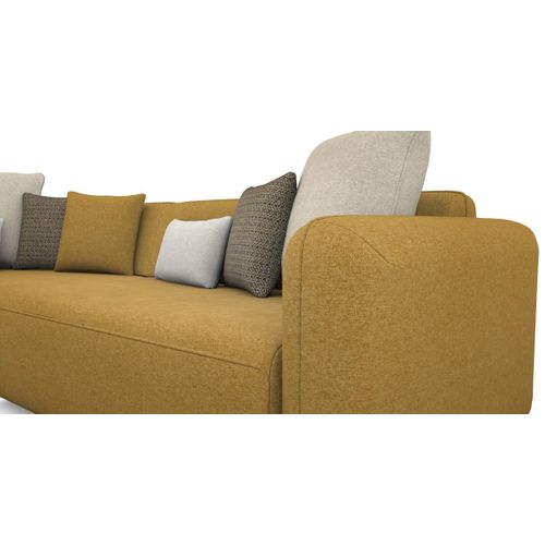 Canapé d'angle méridienne TACTIC à gauche tissu sable