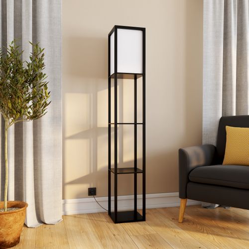 Lampadaire étagères H. 159 cm JEN Noir