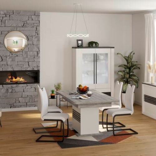 Suspension Led D. 50 cm ANILLO Blanche