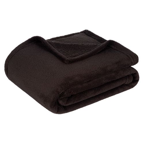 Plaid 130x170 cm TENDRESSE Noir