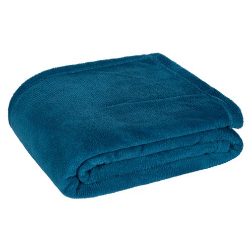 Plaid 130x170 cm TENDRESSE Bleu