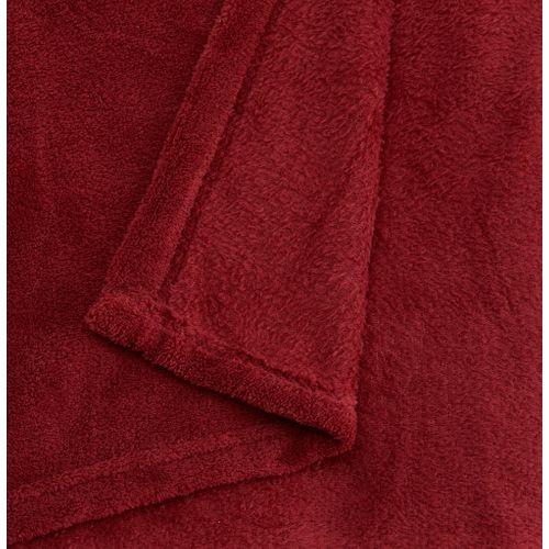 Plaid 130x170 cm TENDRESSE Rouge vue détaillée