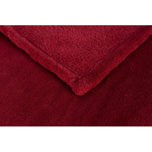 Plaid 220x240 cm TENDRESSE Rouge