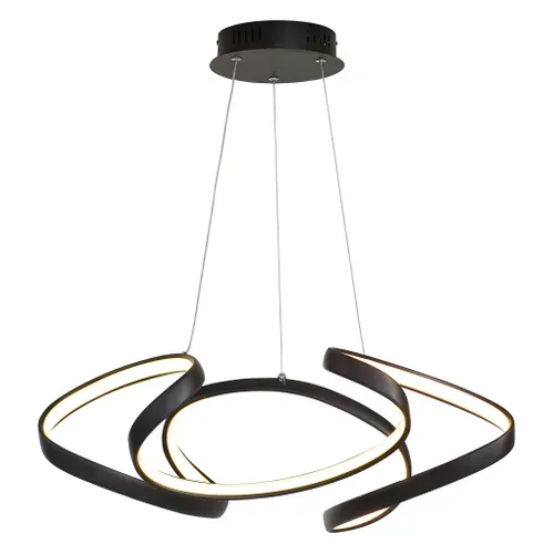 Suspension Led L. 60 cm ZIGGY Noire