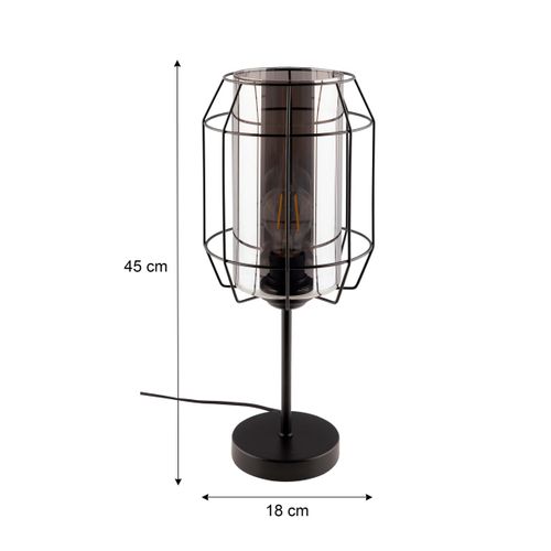 Lampe à poser H. 45 cm TOM Noire