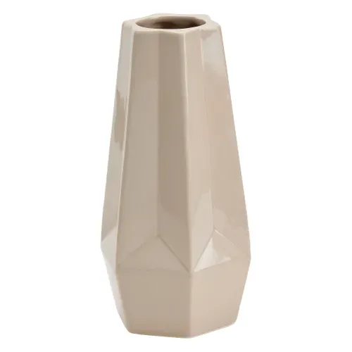 Vase H. 24 cm VANDA Beige vue 3/4