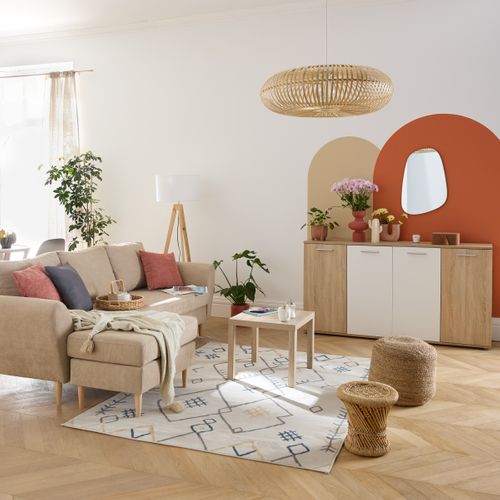 Miroir organique 40x60 cm VORGA Doré