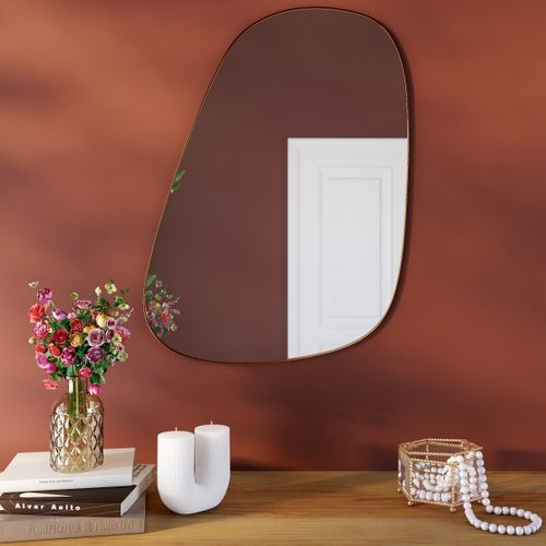 Miroir organique 40x60 cm VORGA Doré