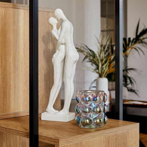 Photophore H. 9,5 cm VASSILI Vert irisé