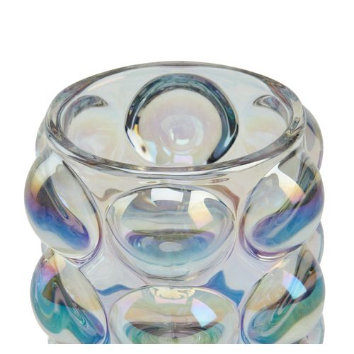 Photophore H. 9,5 cm VASSILI Vert irisé