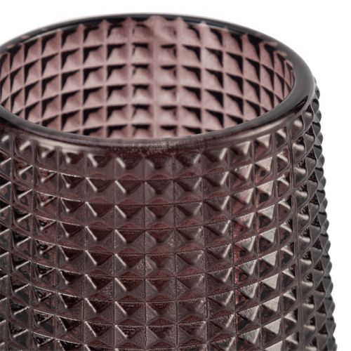 Photophore H. 7 cm VICENZI Marron