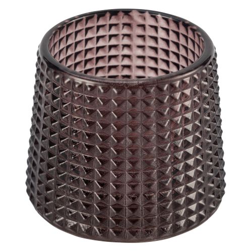 Photophore H. 7 cm VICENZI Marron