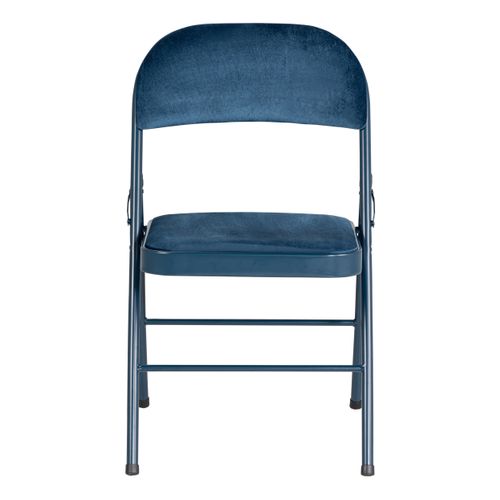 Chaise pliante H.78 cm SOREN Bleu