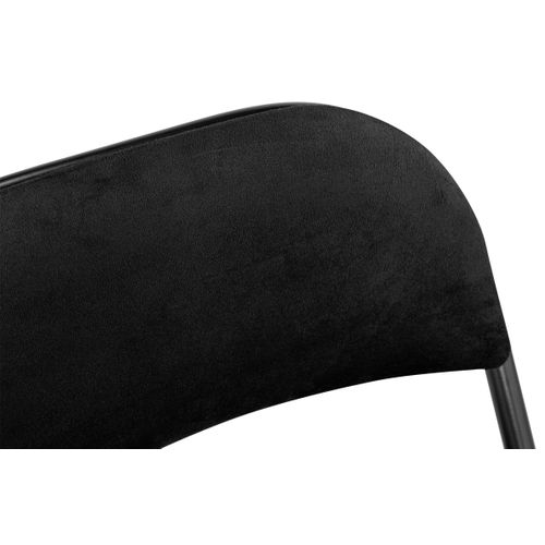 Chaise pliante H.78 cm SOREN Noir vue détaillée