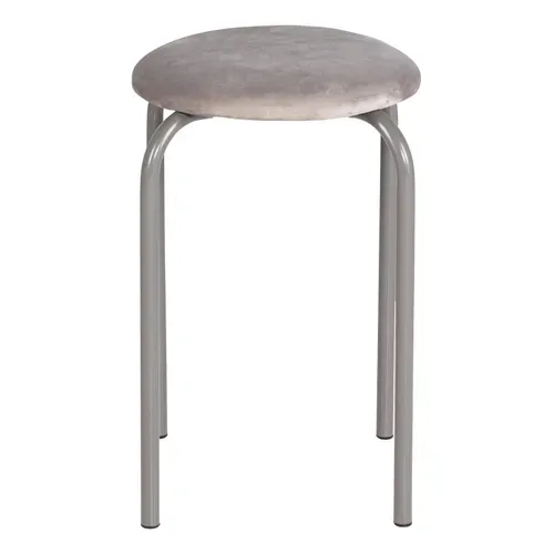 Tabouret H.46 cm SOREN Gris vue de face