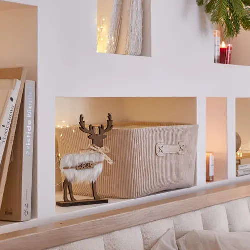 Panier Taille M VELLUTO Beige vue d'ambiance 1